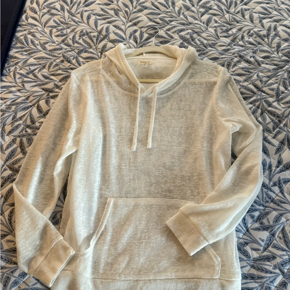 Weatherproof Sheer White Hoodie❗️